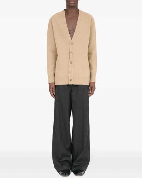 Cardigane Maison Margiela Wool Cardigan BEIGE Barbati (BM 18976579) 2