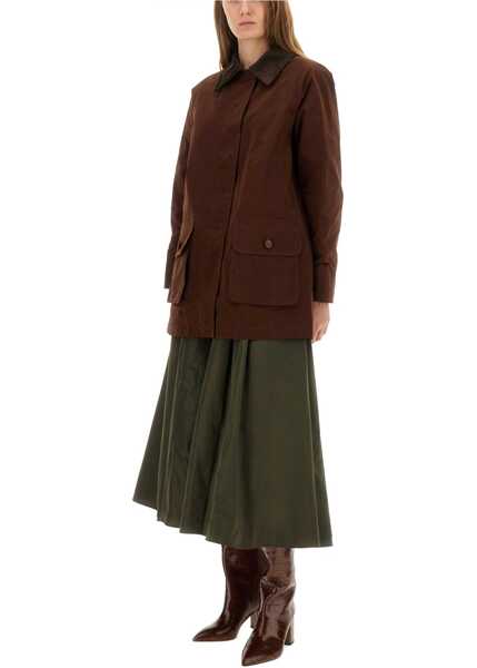 Trenciuri Aspesi Cotton Blend Canvas Jacket BROWN Femei (BM 18976603) 2