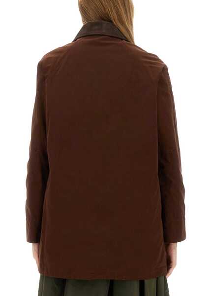 Trenciuri Aspesi Cotton Blend Canvas Jacket BROWN Femei (BM 18976603) 3