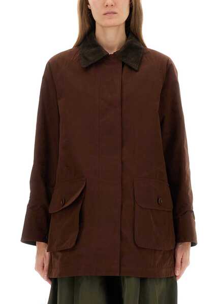Trenciuri Aspesi Cotton Blend Canvas Jacket BROWN Femei (BM 18976603) 1