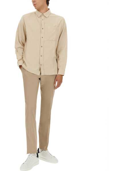 Camasi casual Woolrich Cotton Shirt BEIGE Barbati (BM 18976666) 2