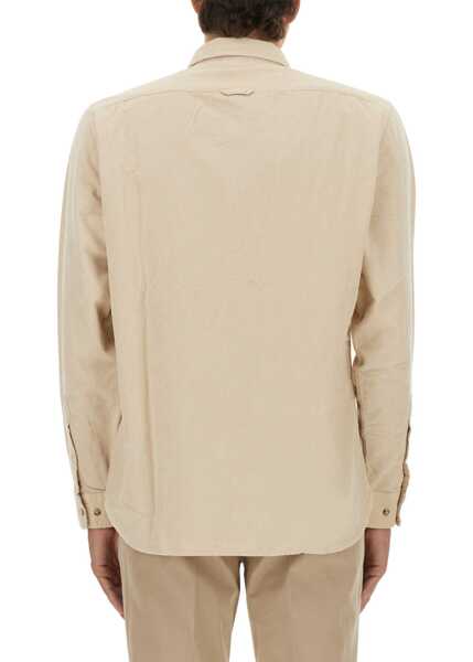 Camasi casual Woolrich Cotton Shirt BEIGE Barbati (BM 18976666) 3