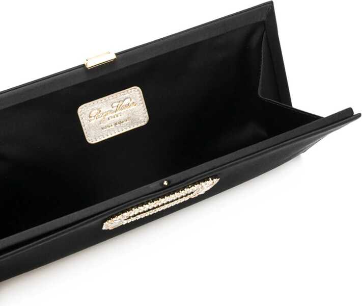 Genti de mana Roger Vivier Pilgrim Buckle Clutch Bag BLACK Femei (BM 18976729) 5