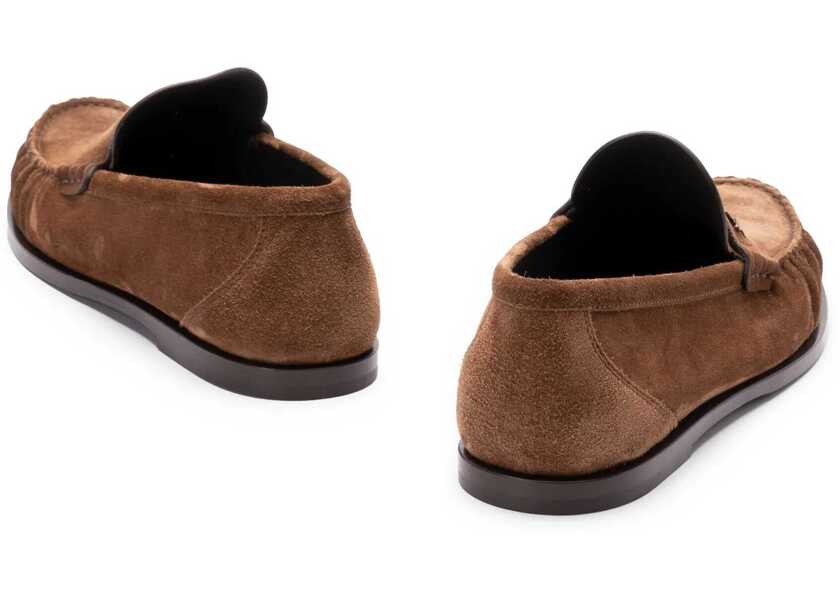Mocasini Saint Laurent Suede Laurent Moccasin BROWN Barbati (BM 18976756) 3