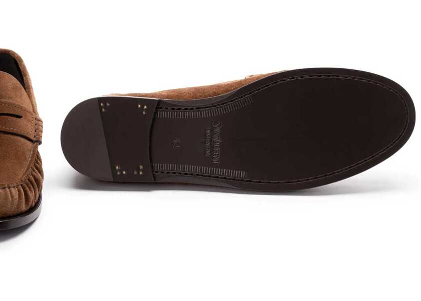 Mocasini Saint Laurent Suede Laurent Moccasin BROWN Barbati (BM 18976756) 5