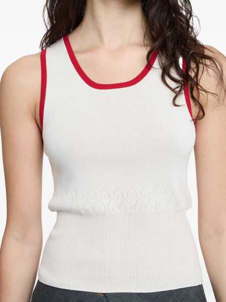 Veste casual JW Anderson Knitted Vest IVORY Femei (BM 18976801) 5