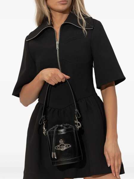 Genti de mana Vivienne Westwood Small Kitty Bucket Bag BLACK Femei (BM 18976864) 2