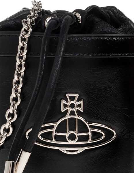 Genti de mana Vivienne Westwood Small Kitty Bucket Bag BLACK Femei (BM 18976864) 5