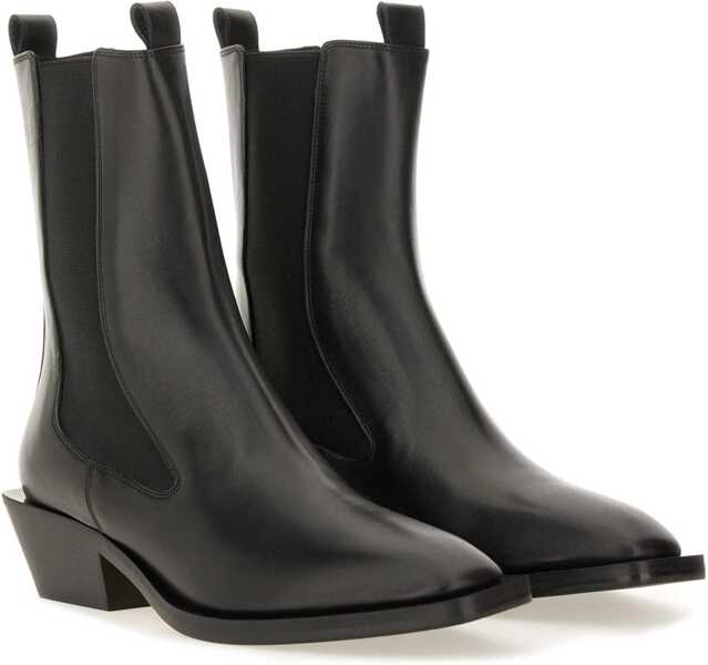 Cizme scurte AEYDE Leather Boot BLACK Femei (BM 18976876) 2