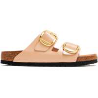 Sandale fara toc Patent Leather Arizona Sandals With Maxi Buckle Femei