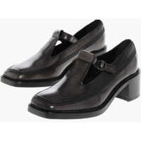 Mocasini Leather Lluisa Loafers With Cut Out Detail 5Cm Femei