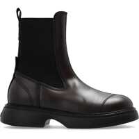 Botine Ganni Faux Leather Two Tone Everyday Chelsea Boots