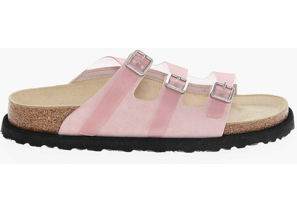 Sandale fara toc Birkenstock Pvc Sandals With 3 Buckle Pink Femei (BM 18977050) 3