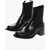 HEREU Leather Chelsea Boots With Square Toe 5Cm Black
