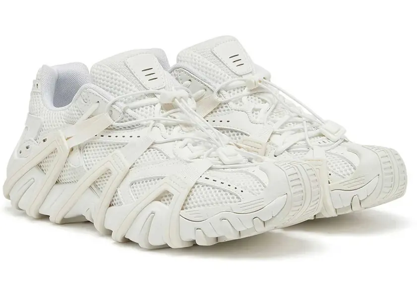 Sneakers Diesel Perforated Fabric S-Prototype Low-Top Sneakers With Rubber D White Barbati (BM 18977071) 2