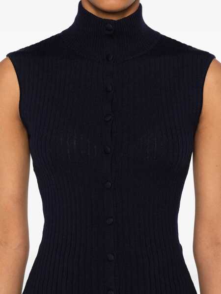 Bluze Jean Paul Gaultier Top With Lingerie Garter BLUE Femei (BM 18977161) 5