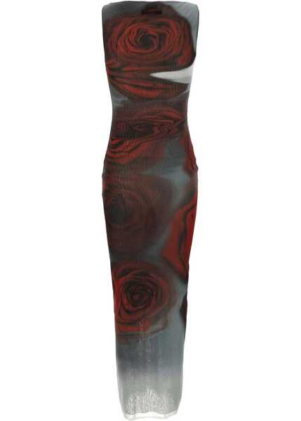 Rochii elegante Jean Paul Gaultier Blurry Roses Maxi Dress WHITE Femei (BM 18977167) 2