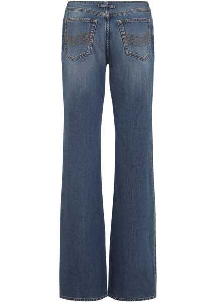 Blugi Jean Paul Gaultier Denim Front Zipped Trousers BLUE Femei (BM 18977170) 2