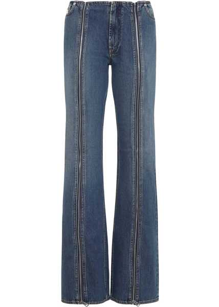 Blugi Jean Paul Gaultier Denim Front Zipped Trousers BLUE Femei (BM 18977170) 1