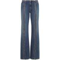 Blugi Denim Front Zipped Trousers Femei
