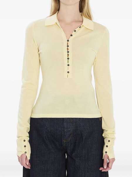 Pulovere casual JACQUEMUS Fine Merino Wool Knit YELLOW Femei (BM 18977182) 1