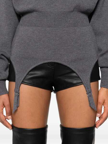 Pulovere casual Jean Paul Gaultier Pullover With Lingerie Garter GREY Femei (BM 18977188) 5