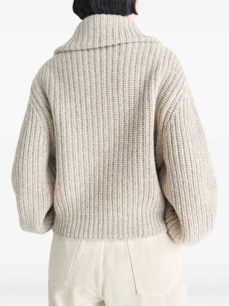 Cardigane LEMAIRE Zipped Cardigan BEIGE Femei (BM 18977200) 4