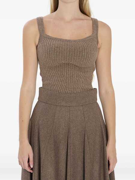 Bluze Max Mara Wool And Cashmere Top BROWN Femei (BM 18977212) 1