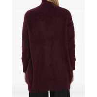 Cardigane Max Mara Dama - Cardigane Max Mara Fur-Effect Cardigan BORDEAUX Femei (BM 18977218) - B-mall.ro