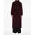 Max Mara Albata Furry Coat BORDEAUX