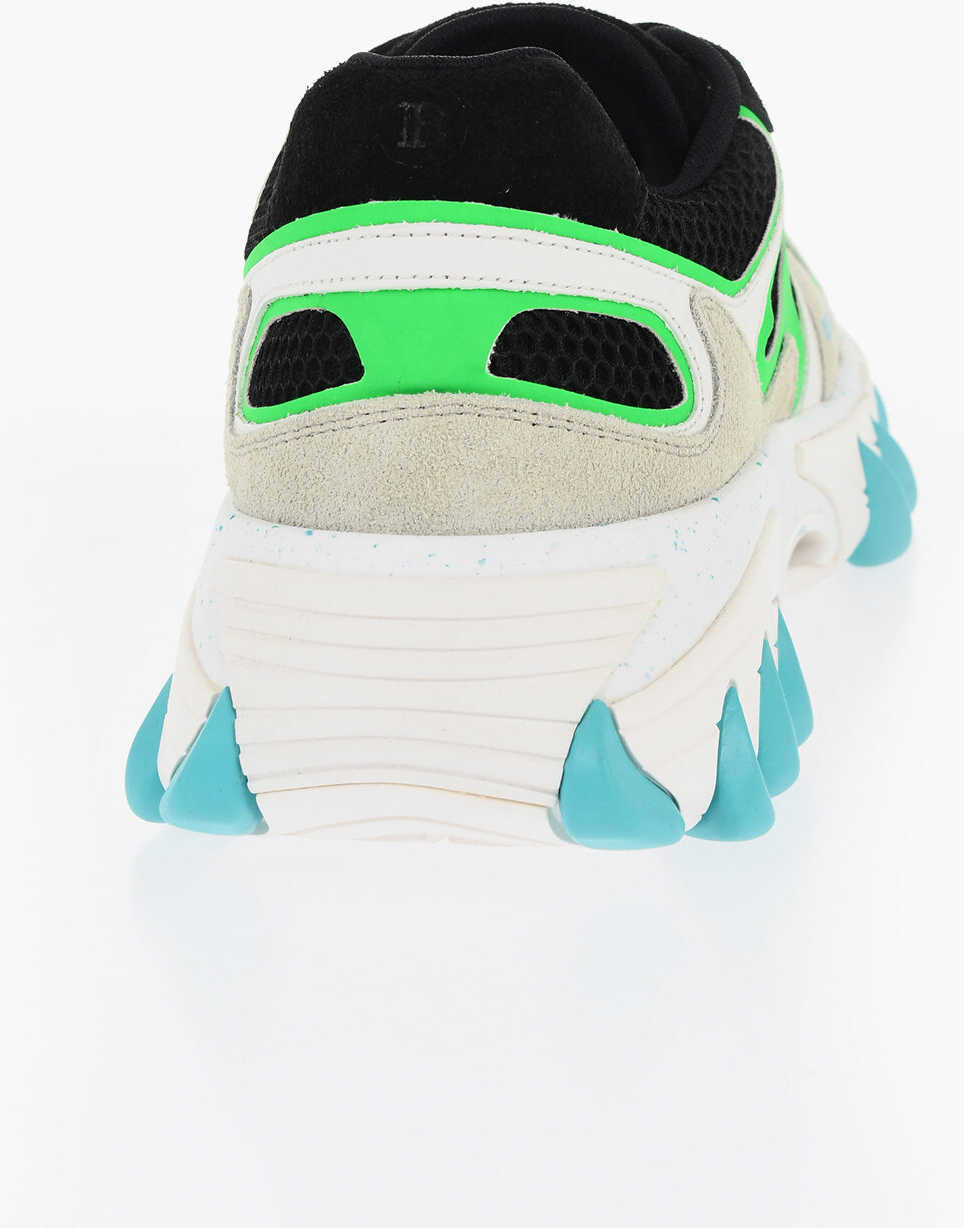 Sneakers Balmain Suede And Mesh B-East Low Top Sneakers With Contrasting Deta Multicolor Barbati (BM 18977269) 2
