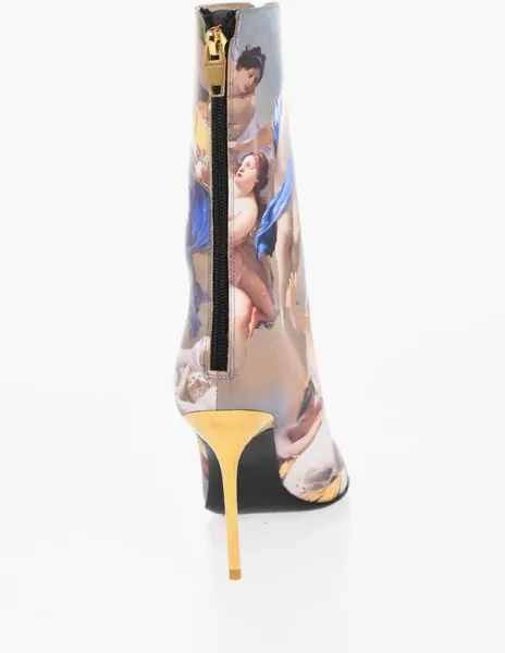 Botine Balmain Patterned Leather Uria Sky Ankle-Boots Heel 9Cm Multicolor Femei (BM 18977272) 2