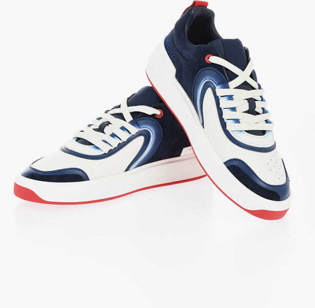 Sneakers Balmain Leather And Suede B Skate Low-Top Sneakers White Barbati (BM 18977281) 1