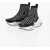 Balmain All-Over Monogram B Bold Hiking Sock Sneakers With Air Bubbl Black & White