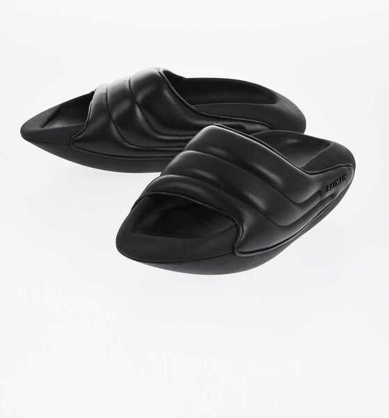 Sandale Balmain Quilted Leather B-It Sandals With Chunky Sole Black Barbati (BM 18977320) 1