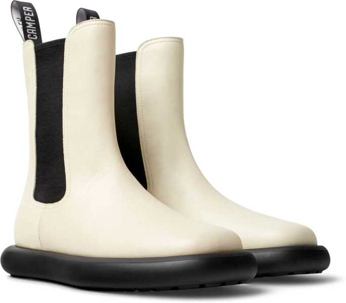 Botine Camper Two-Tone Chelsea Boots Black & White Femei (BM 18977323) 2