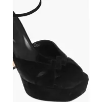 Sandale Dama pagina 25 - Sandale cu toc Sergio Rossi Si Rossi Suede Ankle-Strap Sandals With Plateau And Heel 13C Black Femei (BM 18977335) - B-mall.ro