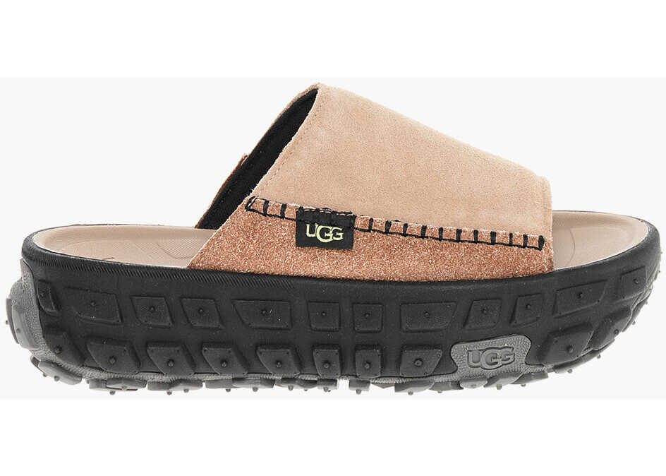 Sandale cu platforma UGG Suede Venture Daze Sandals With Platform 4.5Cm Brown Femei (BM 18977353) 3