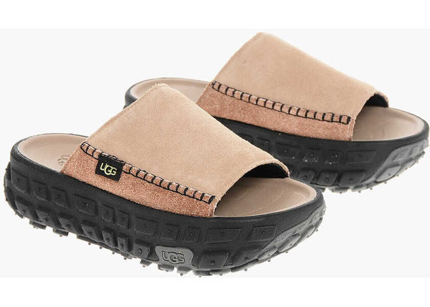 Sandale cu platforma UGG Suede Venture Daze Sandals With Platform 4.5Cm Brown Femei (BM 18977353) 1