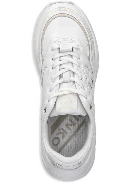 Sneakers Pinko Faux Leather Glammy 04 Low Top Sneakers With Love Birds Logo White Femei (BM 18977374) 4