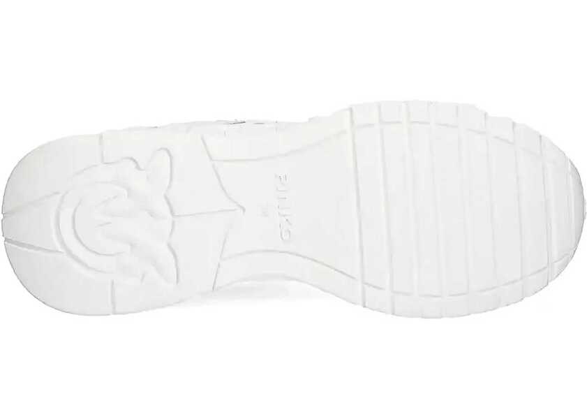 Sneakers Pinko Faux Leather Glammy 04 Low Top Sneakers With Love Birds Logo White Femei (BM 18977374) 5