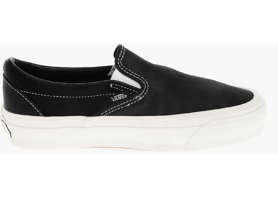 Sneakers Vans Satin Reissue 98 Slip On Sneakers With Contrasting Sole Black Femei (BM 18977461) 3