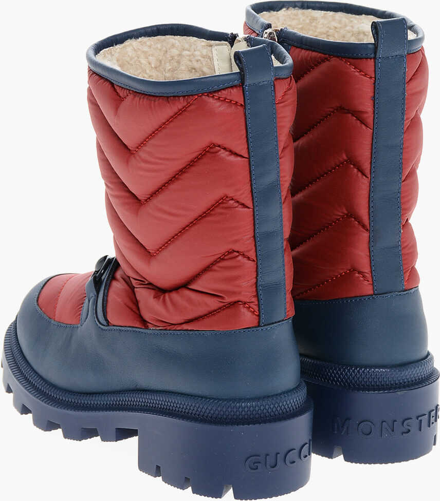 Cizme de iarna Gucci Padded Booties With Track Sole Red Baieti (BM 18977470) 2