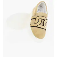 Sneakers Suede Slip On Sneakers With Front Logo Femei