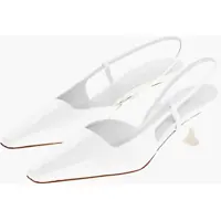 Pantofi stiletto Patent Leather Kira Slingback Pumps With Squared Toe Heel 7C Femei