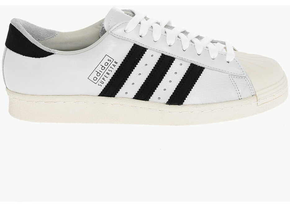 Sneakers adidas Leather Superstar 80S Low-Top Sneakers Black & White Barbati (BM 18977545) 3
