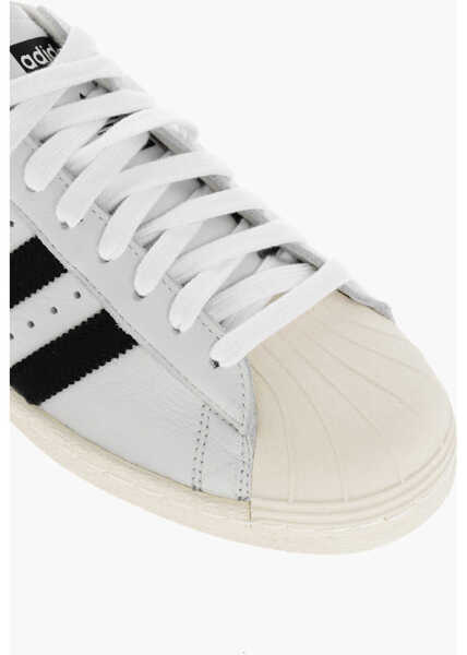 Sneakers adidas Leather Superstar 80S Low-Top Sneakers Black & White Barbati (BM 18977545) 4