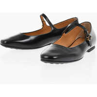 Balerini casual Leather Mary Jane Ballet Flats Femei