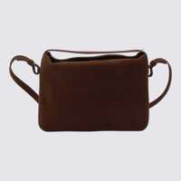 Genti de mana Aesther Ekme Brown Suede Top Handle Bag Femei