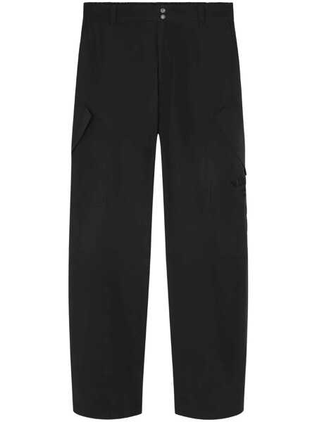 Pantaloni Versace Versace Informal Pant Light Cotton Gabardine Fabric And Stamp Embroidery Clothing Black Barbati (BM 18978474) 1